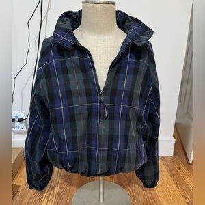 Vintage Tartan Plaid Windbreaker Sz Small